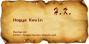 Hogya Kevin névjegykártya